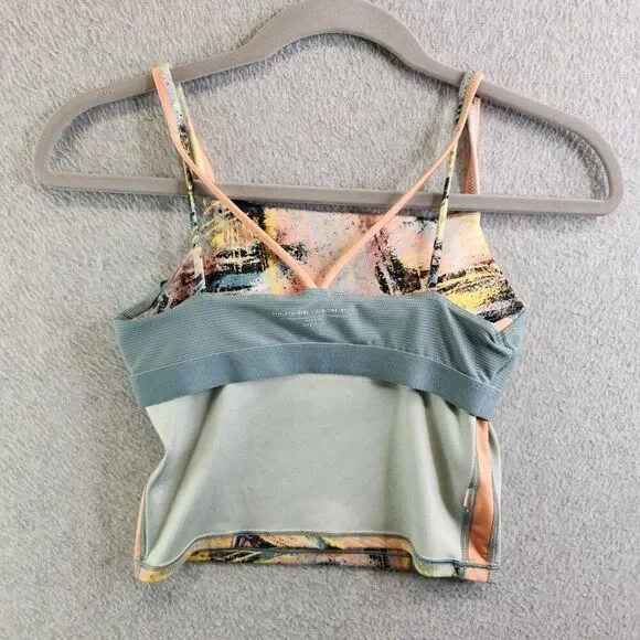 Athleta Girl Sports Bra Girls 12 Simone Biles Brushstroke Tank Because I Can - Picture 8 of 14